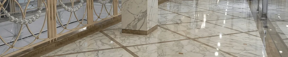 Beautiful marble floor professionally installed in Dayton, OH